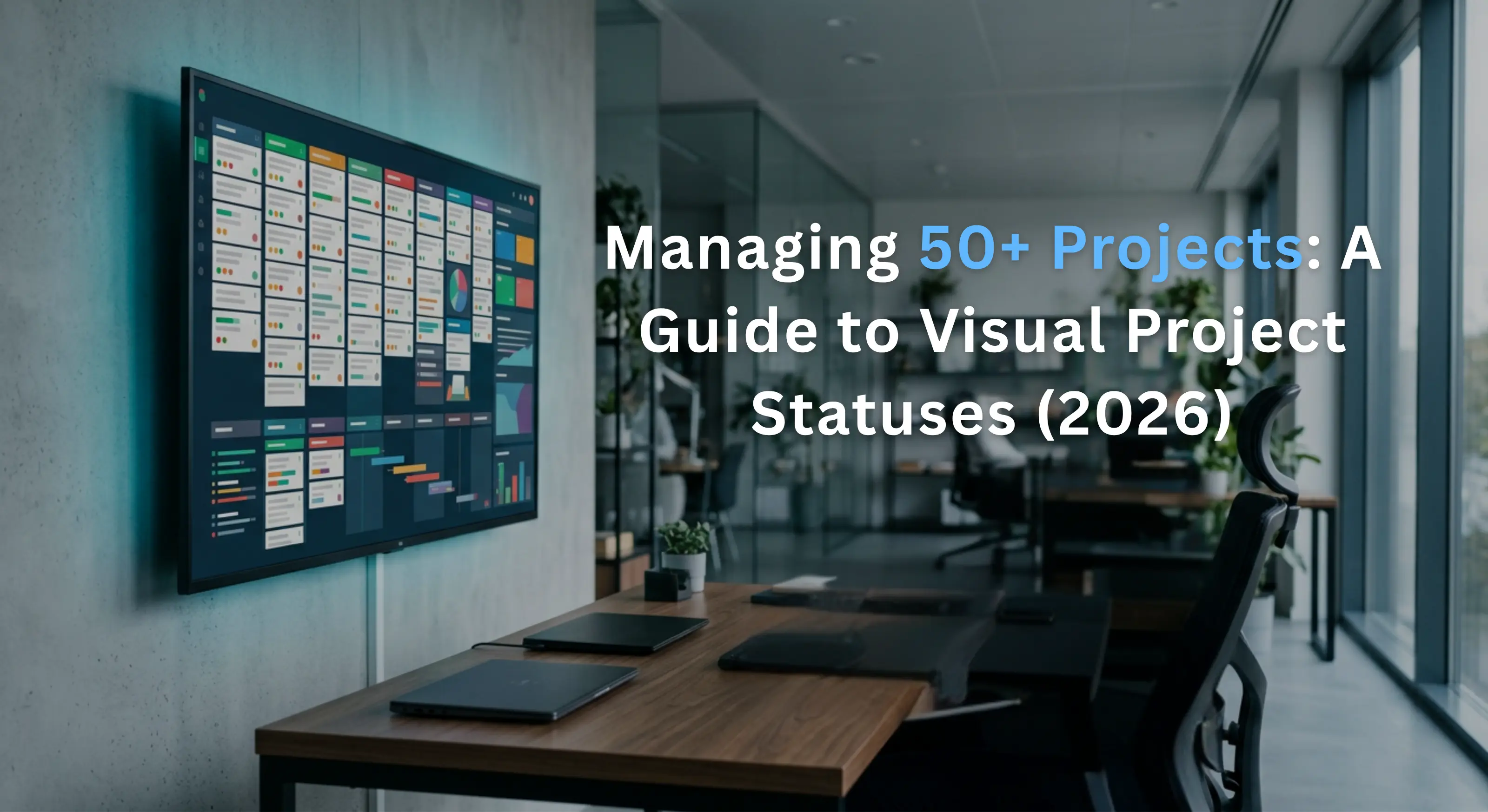 Visual project statuses dashboard for managing 50+ projects